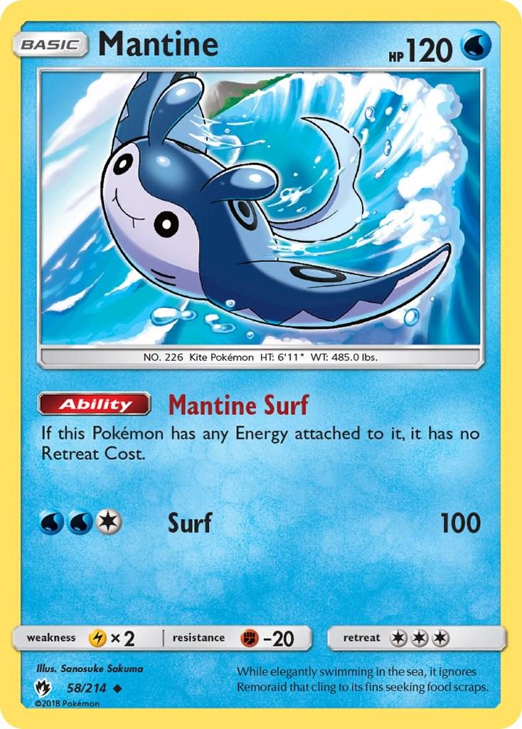 Mantine #58 Pokemon Lost Thunder
