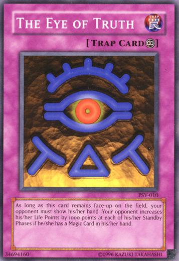 The Eye of Truth PSV-010 YuGiOh Pharaoh's Servant