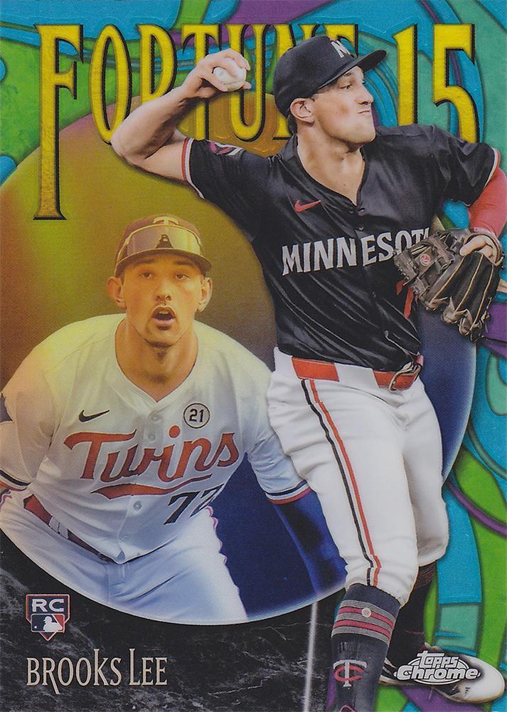 Brooks Lee #F15-14 Prices [Rookie] | 2025 Topps Chrome Fortune 15