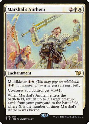 Marshal's Anthem Magic Commander 2015
