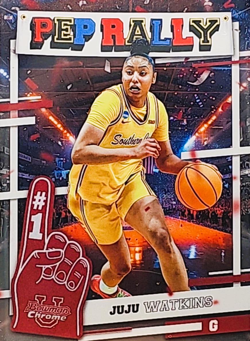 Juju Watkins #PR-22 Basketball Cards 2024 Bowman Chrome University Pep Rally