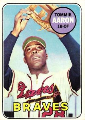 Tommie Aaron #128 Baseball Cards 1969 Topps