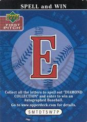 Letter E [Spell And Win] Baseball Cards 2004 Upper Deck First Pitch Insert Prices