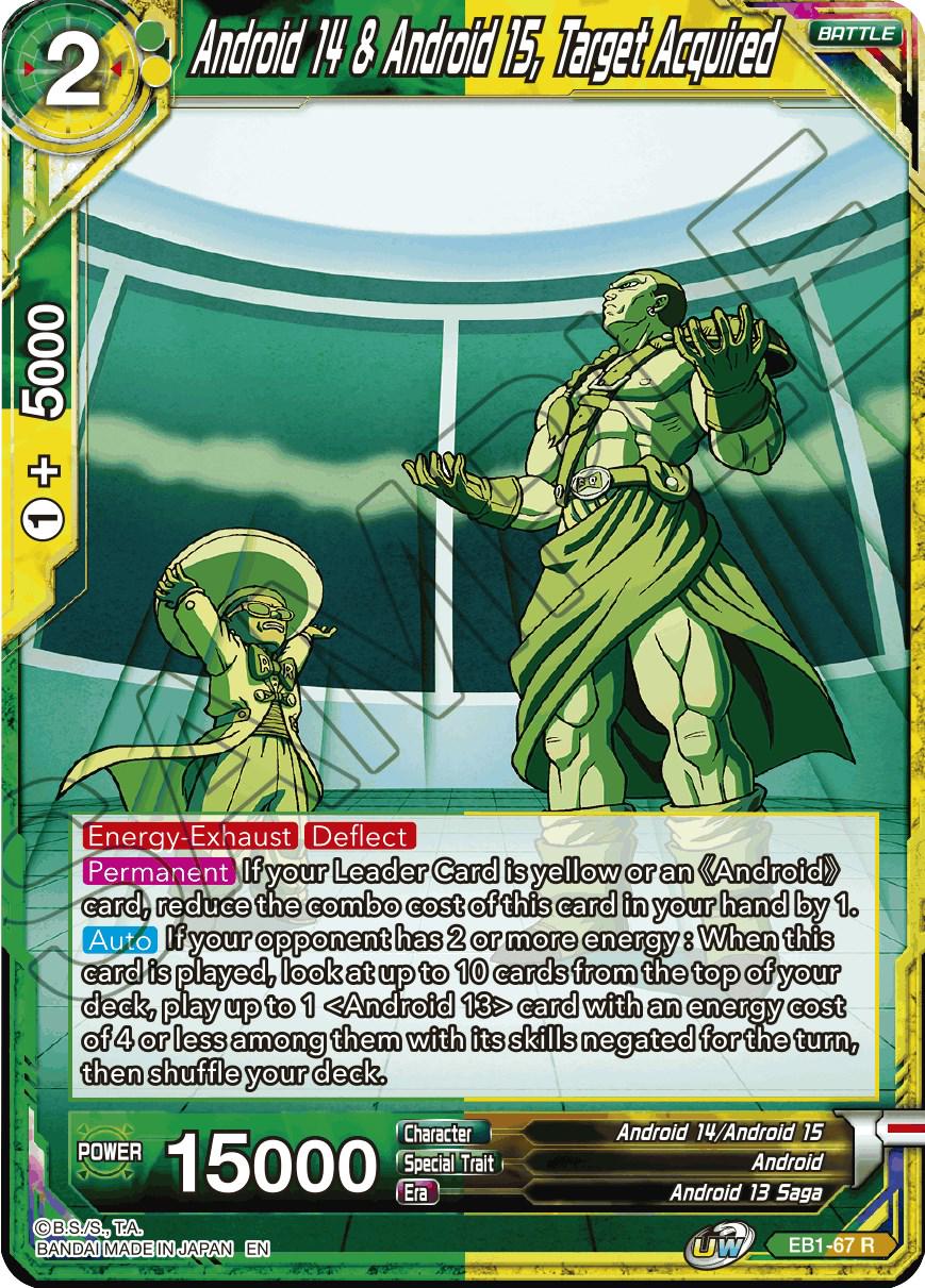 Android 14 & Android 15, Target Acquired EB1-67 Dragon Ball Super Battle Evolution Booster