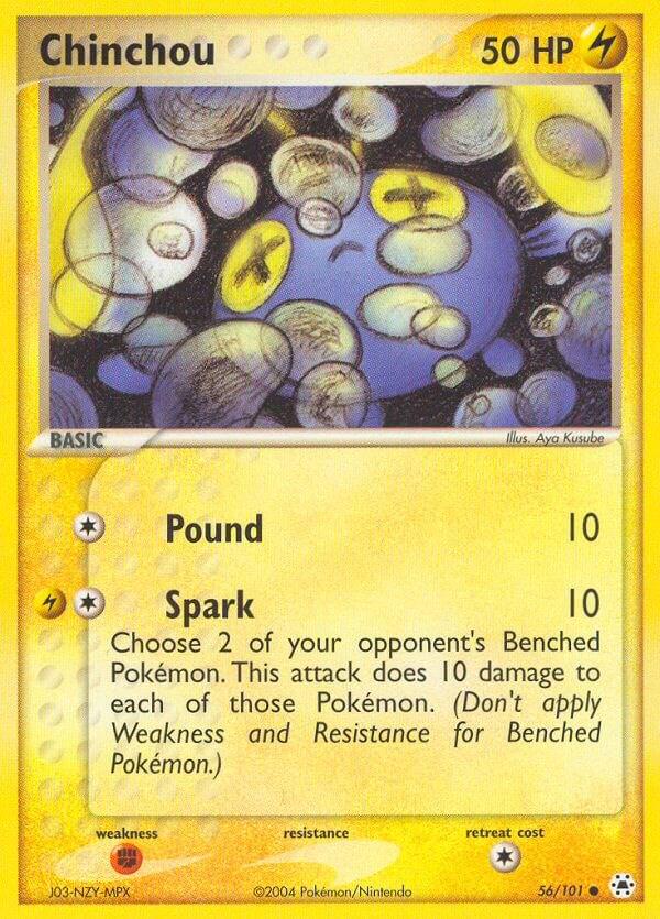 Chinchou #56 Pokemon Hidden Legends