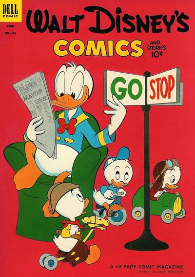 Walt Disney's Comics and Stories #151 (1953) Comic Books Walt Disney's Comics and Stories