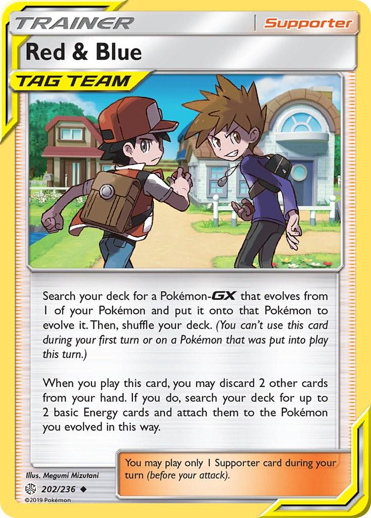 Red & Blue #202 Pokemon Cosmic Eclipse
