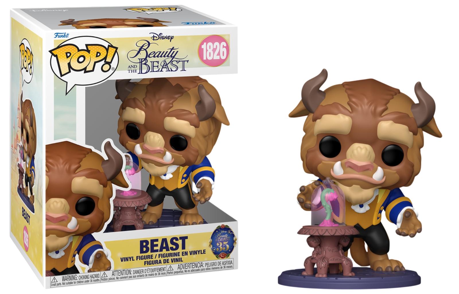 Beast #1826 Beauty and the Beast Funko Pop box and figure
