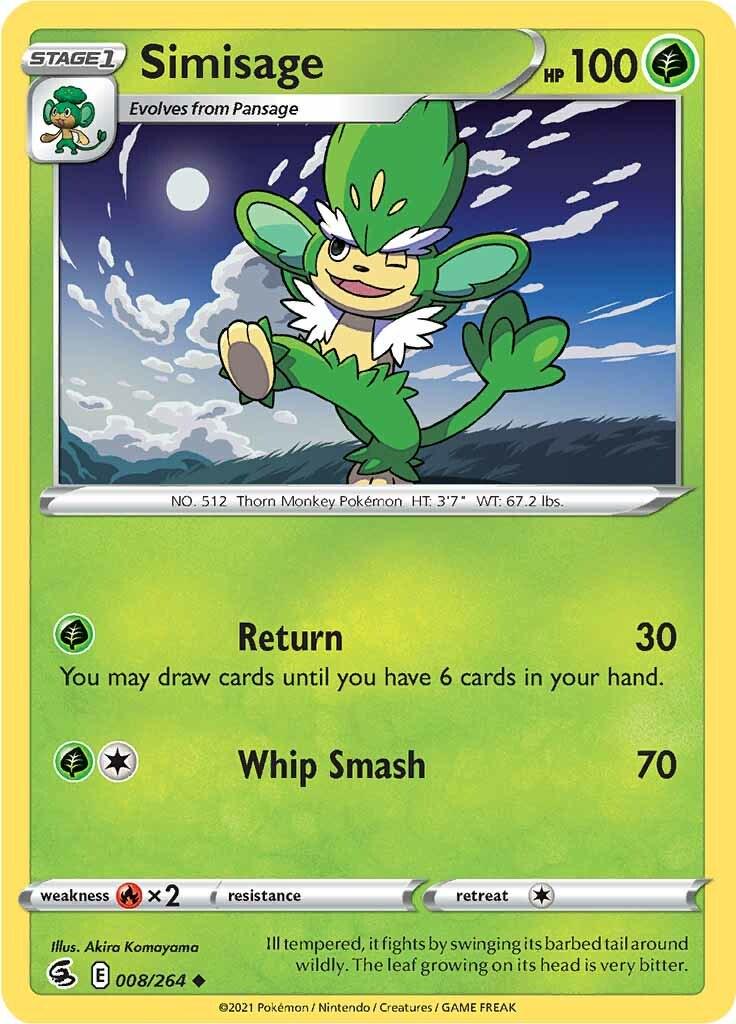 Simisage #8 Pokemon Fusion Strike