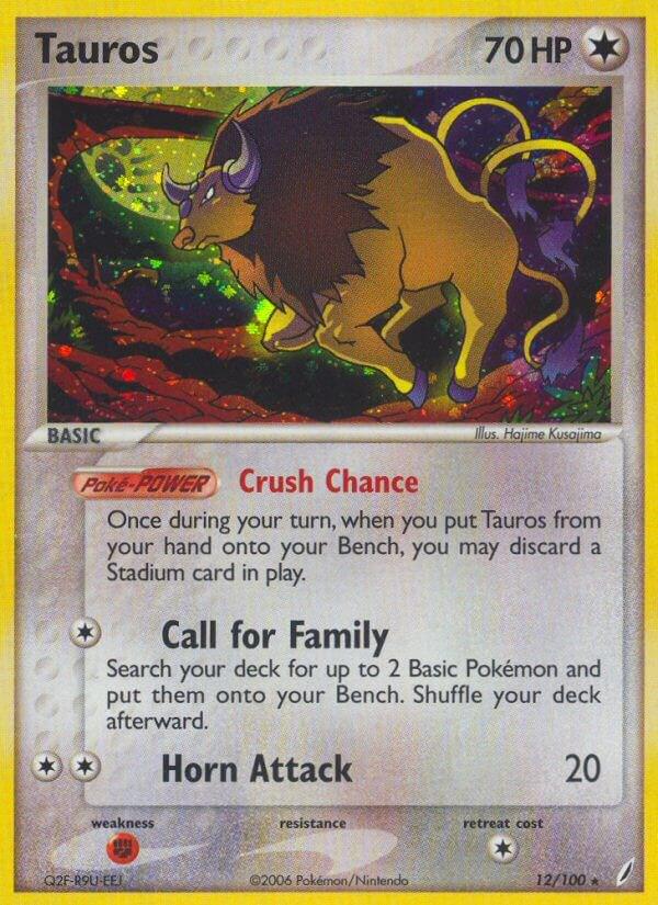 Tauros #12 Pokemon Crystal Guardians