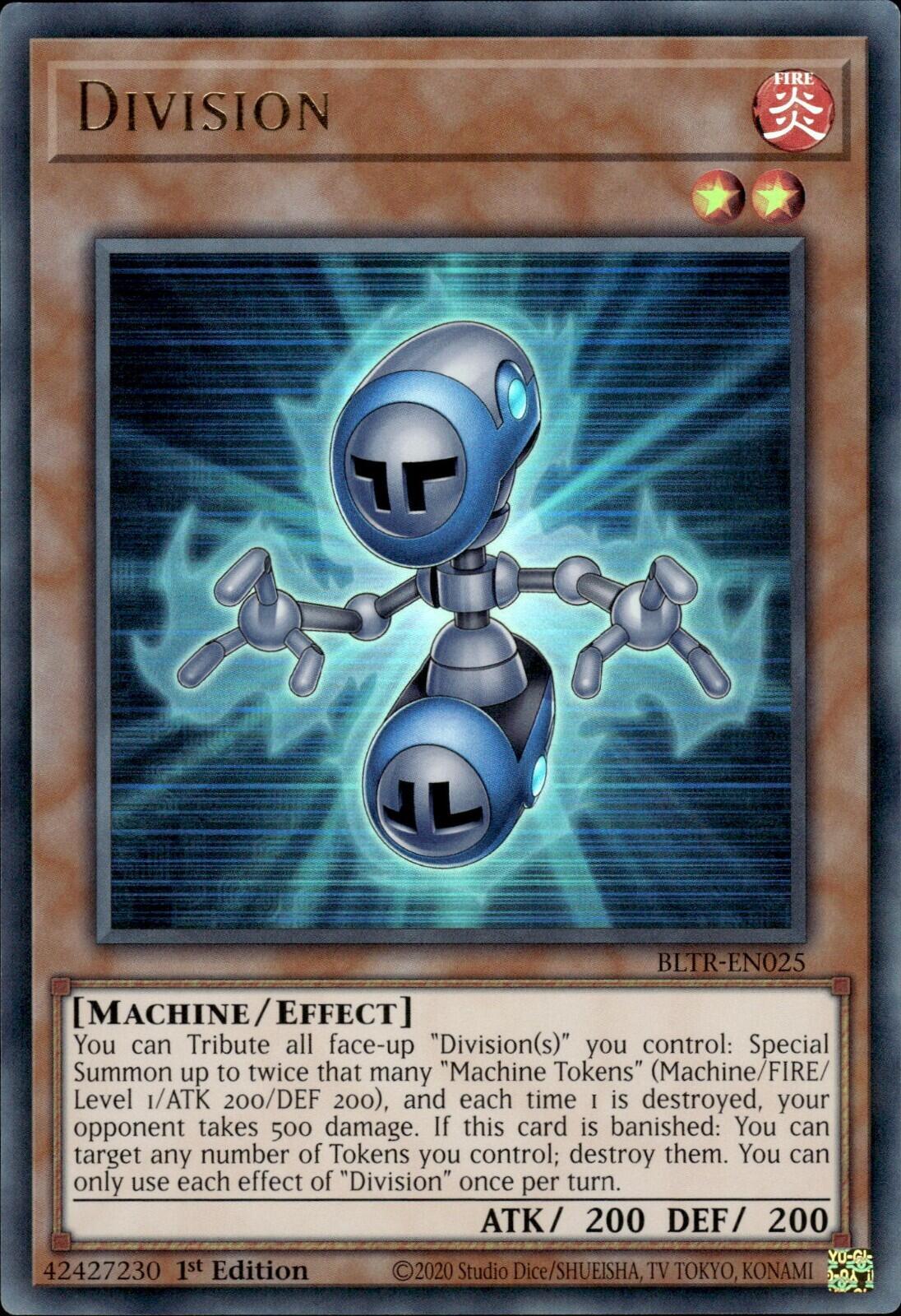 Division BLTR-EN025 YuGiOh Battles of Legend: Terminal Revenge