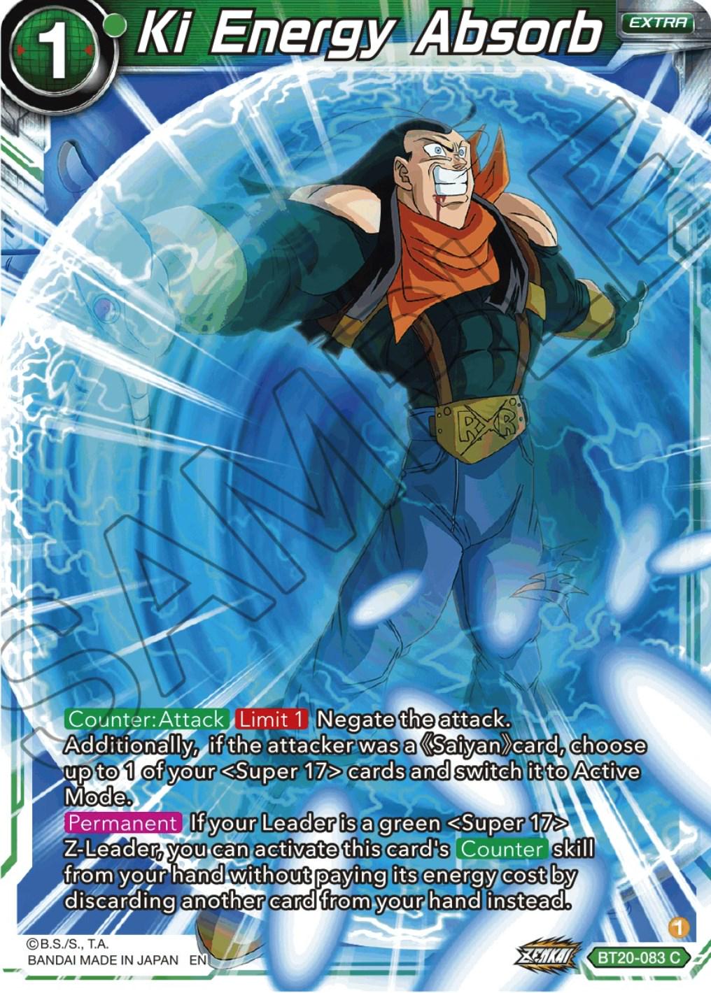Ki Energy Absorb BT20-083 Dragon Ball Super Power Absorbed
