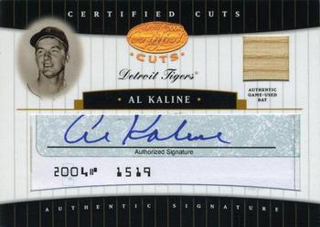 Al Kaline #CC-1 2004 Leaf Certified Cuts Check Signature Baseball