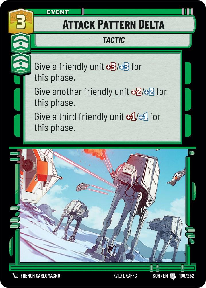 Attack Pattern Delta #106 Star Wars Unlimited: Spark of Rebellion