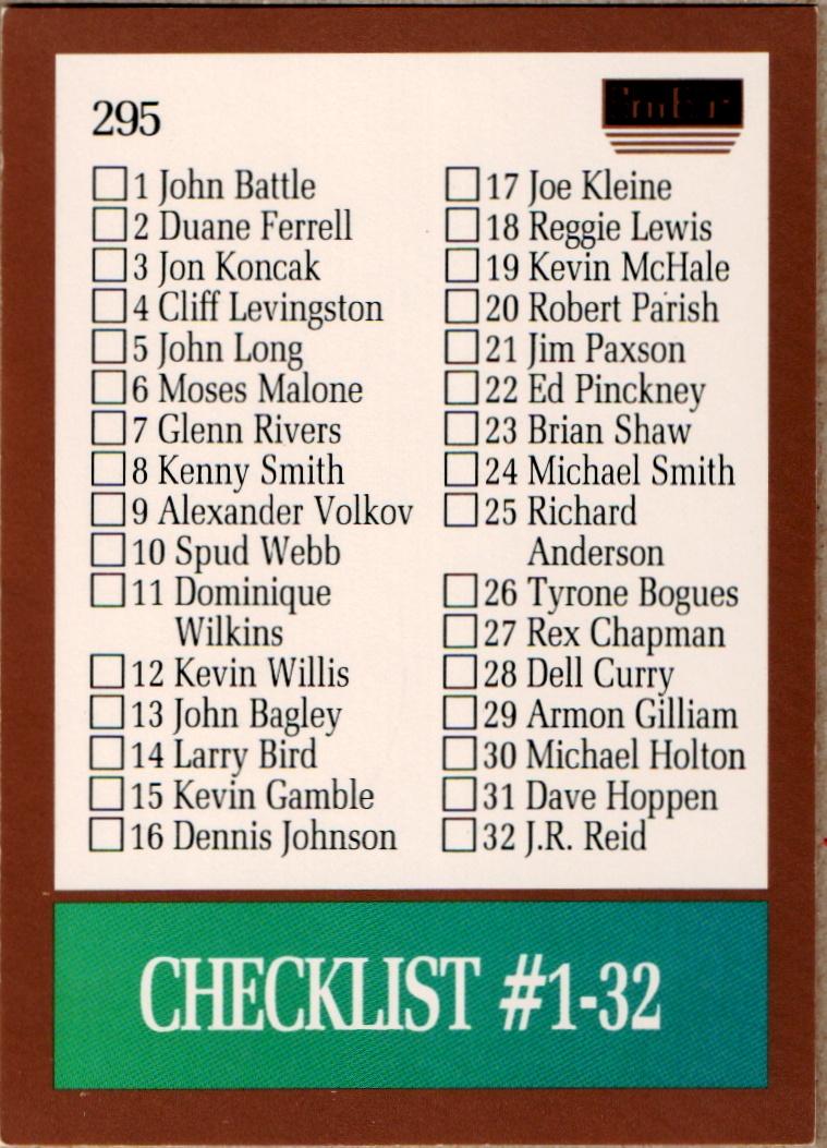 Checklist 1-64