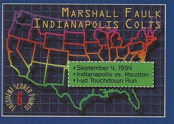 Marshall Faulk #1 1994 Stadium Club Football Frequent Scorer Points