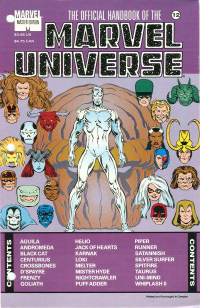 Official Handbook of the Marvel Universe #12 (1991) Comic Books Official Handbook of the Marvel Universe