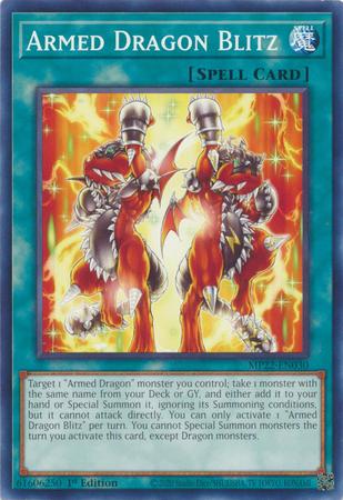 Armed Dragon Blitz MP22-EN030 YuGiOh 2022 Tin of the Pharaoh's Gods Mega Pack