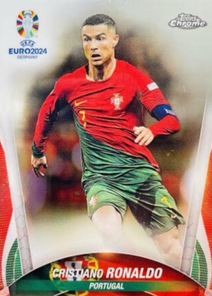 Cristiano Ronaldo #7 Soccer Cards 2024 Topps Chrome UEFA Euro