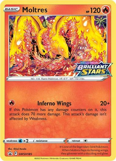 Moltres #SWSH185 Cover Art