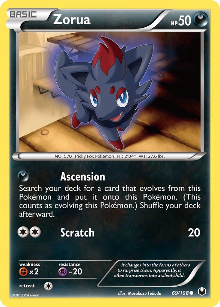 Zorua #69 Pokemon Dark Explorers