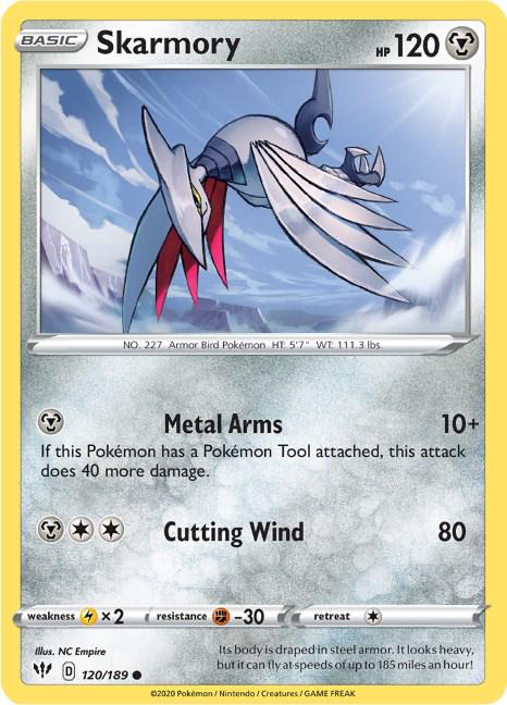 Skarmory #120 Pokemon Darkness Ablaze
