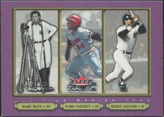 Babe Ruth / Kirby Puckett / Reggie Jackson