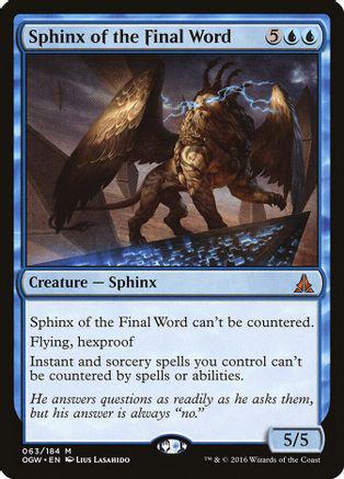 Sphinx of the Final Word Magic Oath of the Gatewatch