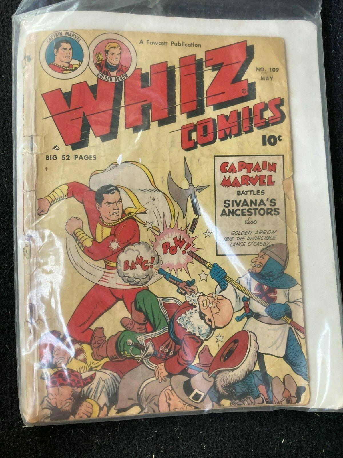 Whiz Comics #109 (1949) Comic Books Whiz Comics