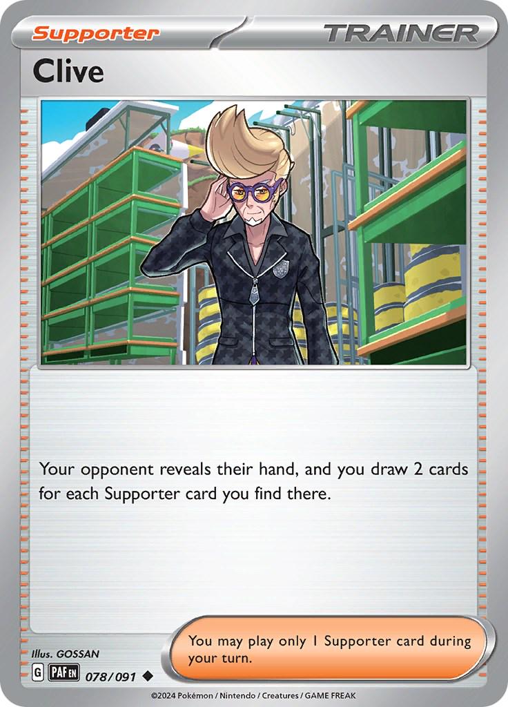 Clive #78 Pokemon Paldean Fates