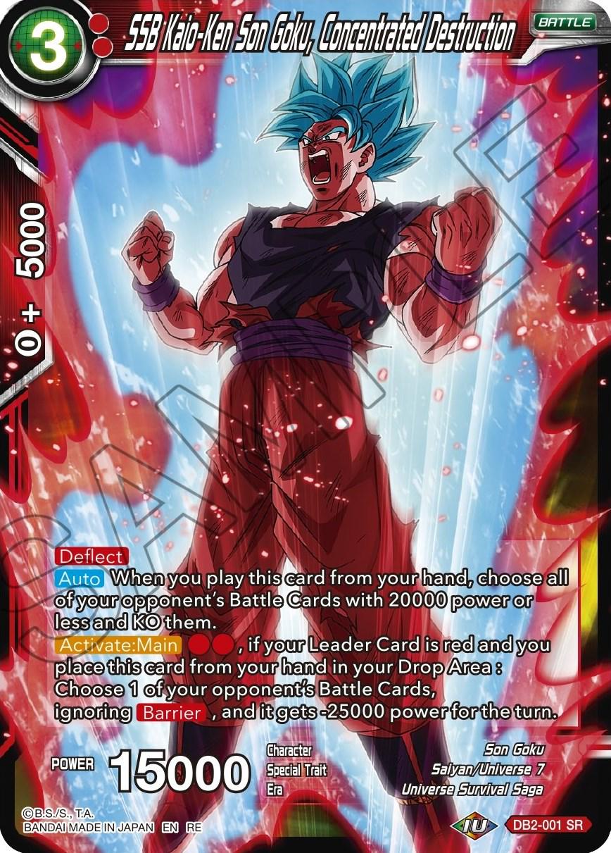 SSB Kaio-Ken Son Goku, Concentrated Destruction DB2-001 Dragon Ball Super Mythic Booster