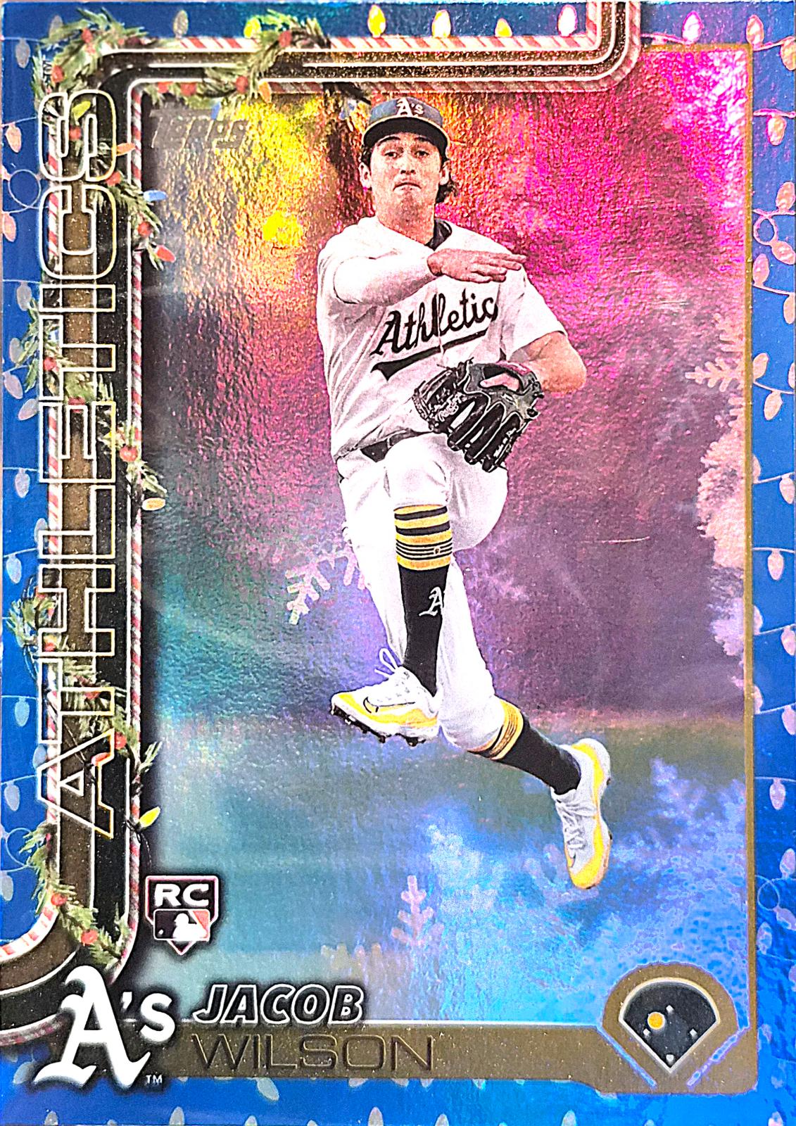 Jacob Wilson [Blue Lights] #H4 Prices [Rookie] | 2025 Topps Holiday ...