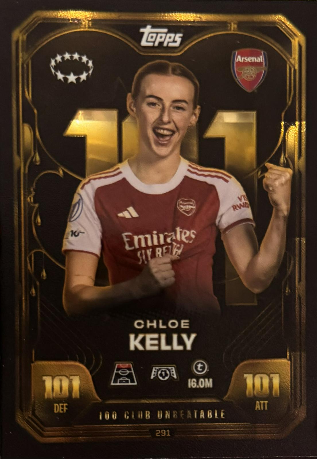 Chloe Kelly #291 2025 Topps Match Attax Extra Soccer