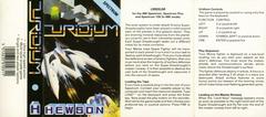 Full Cover 1st Edition | Uridium ZX Spectrum