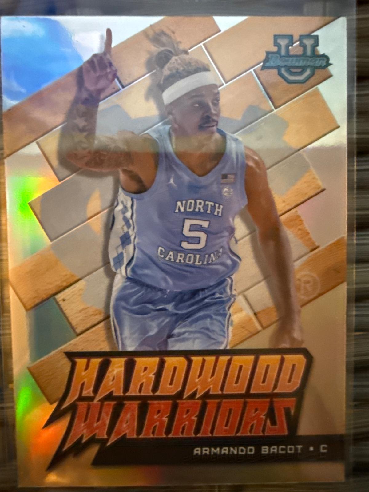 Armando Bacot #HW-24 2022-23 Bowman University Best Basketball Hardwood Warriors