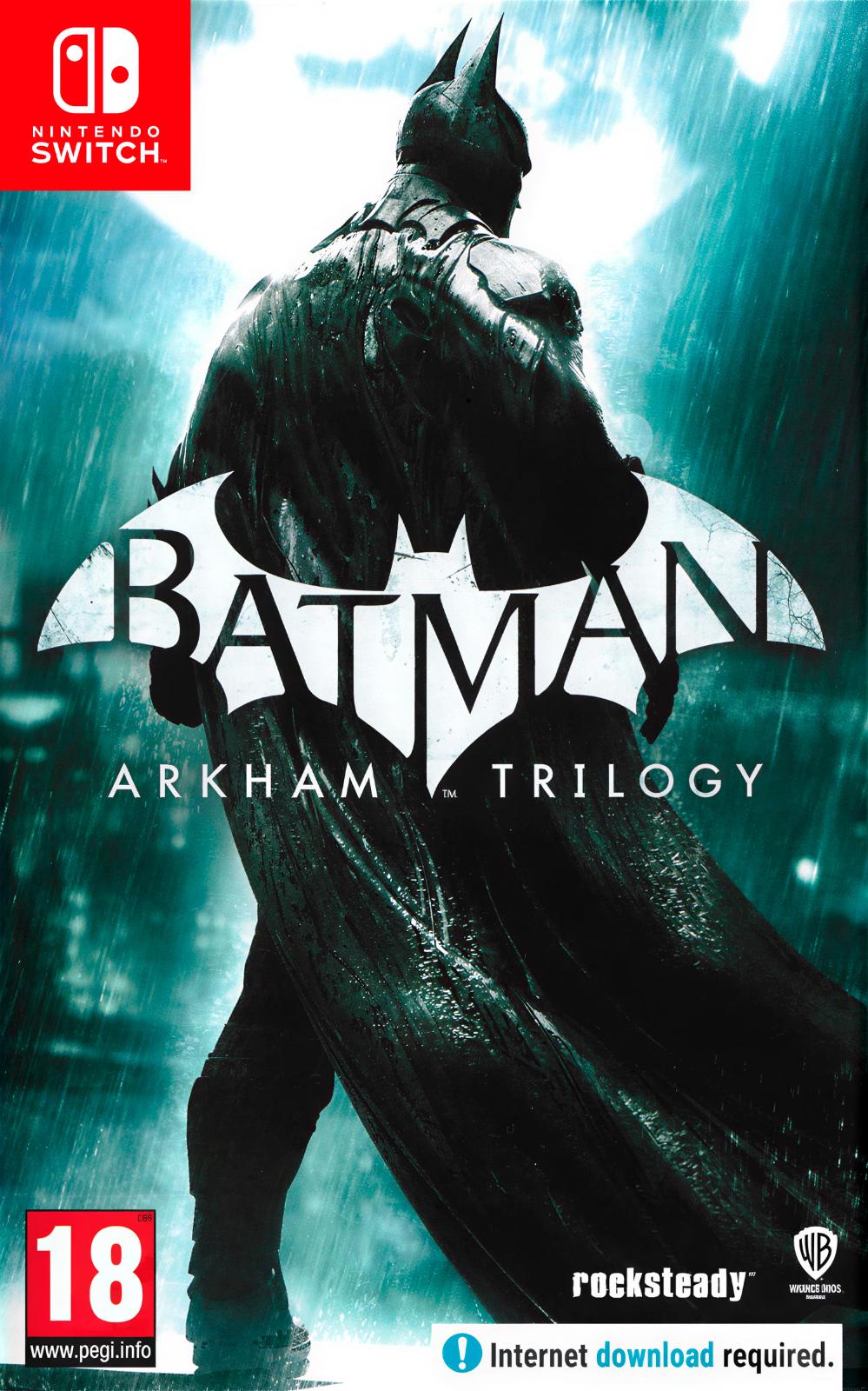 Carátula de Batman: Arkham Trilogy (Import) para Switch (edición PAL España)