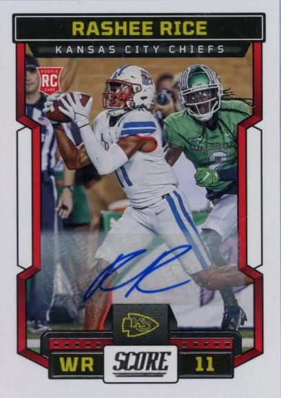 Rashee Rice [Signature] #352 Prices | 2023 Panini Score | Football Cards