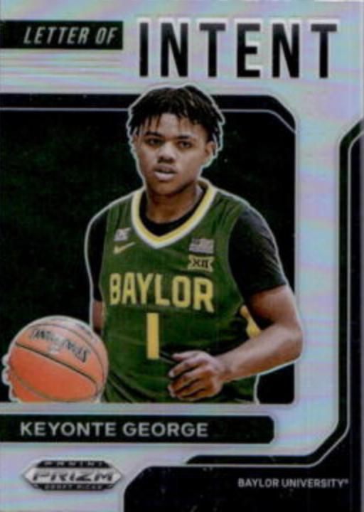 Keyonte George #INT-KG 2022 Panini Prizm Draft Picks Basketball Letter of Intent
