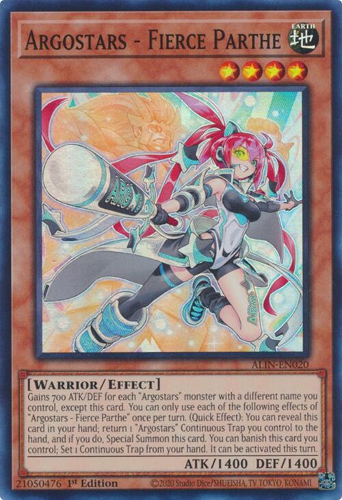 Argostars - Fierce Parthe ALIN-EN020 YuGiOh Alliance Insight