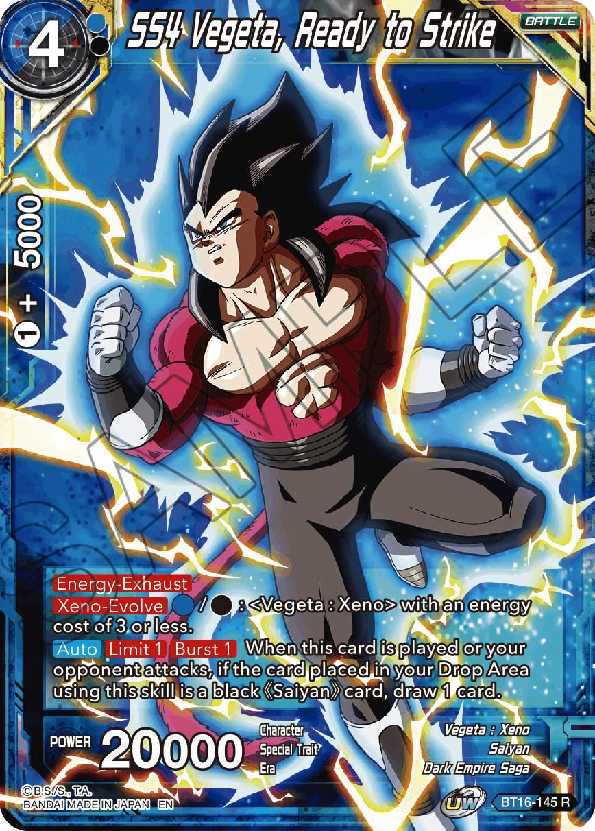 SS4 Vegeta, Ready to Strike BT16-145 Dragon Ball Super Realm of the Gods