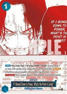If I Bowed Down To Power, What's The Point In Living? OP13-057