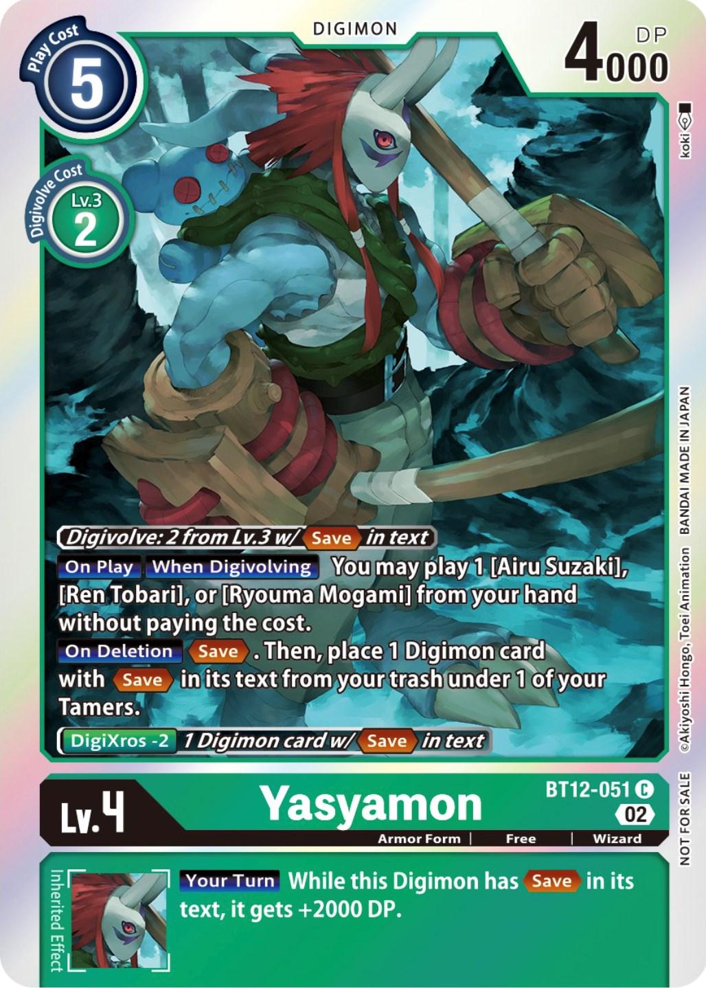 Yasyamon front