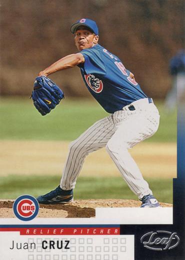 Juan Cruz #115 Baseball Cards 2004 Leaf