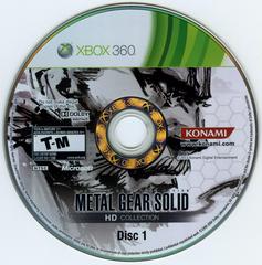 Disc 1 | Metal Gear Solid HD Collection Xbox 360