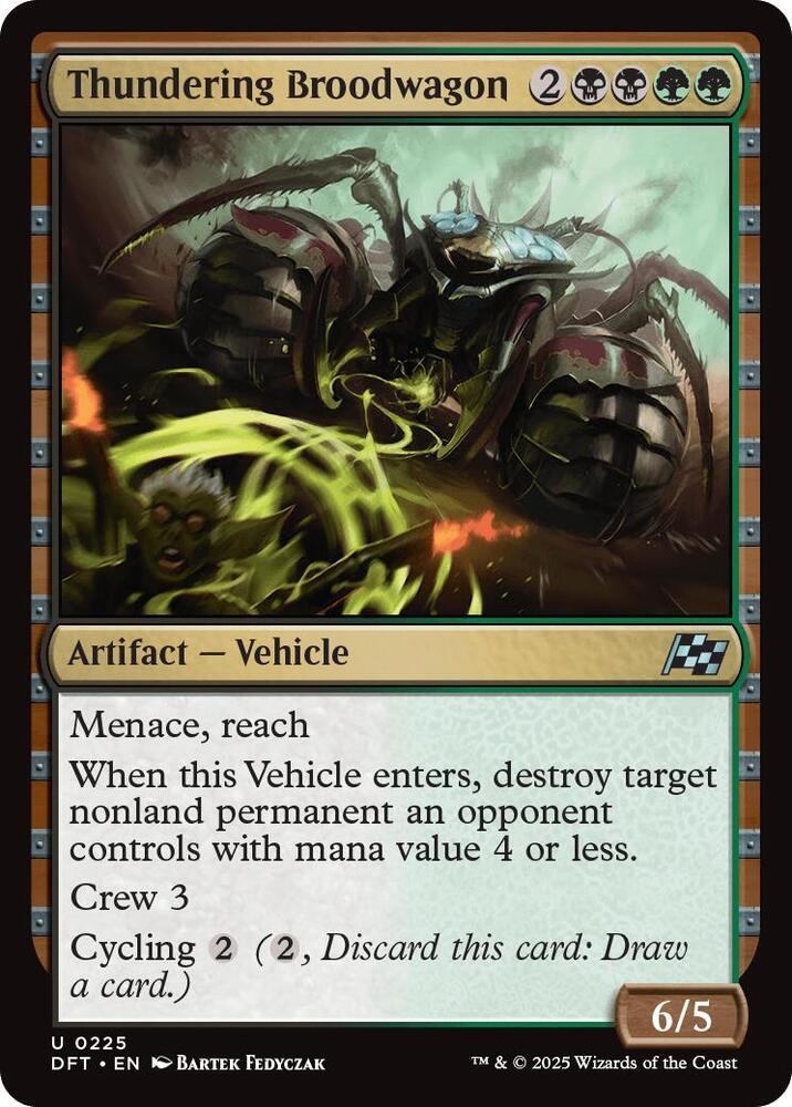 Thundering Broodwagon [Foil] (Magic Aetherdrift)