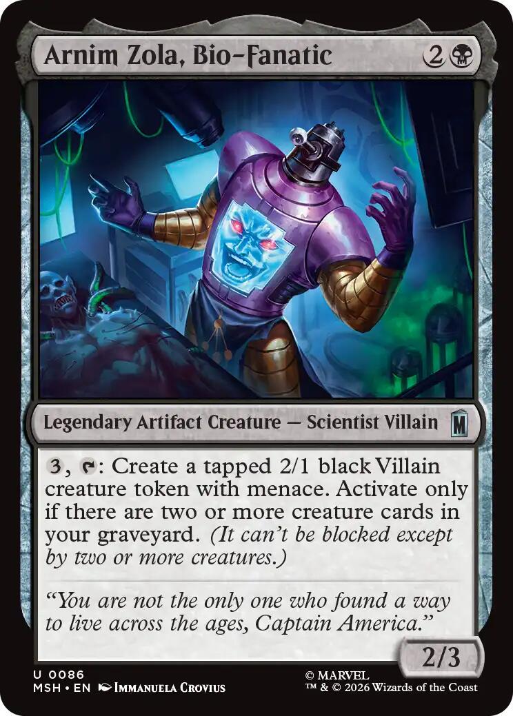 Arnim Zola, Bio-Fanatic (Magic Marvel Super Heroes)