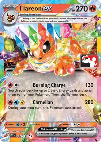Flareon Ex [Prize Pack] #14 Prices | Pokemon Prismatic Evolutions