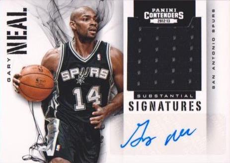 Gary Neal #25 2012 Panini Contenders Substantial Signatures Material Basketball