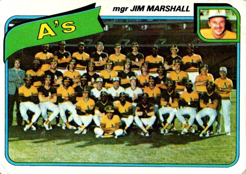 1980 A's:  Jim Marshall #96