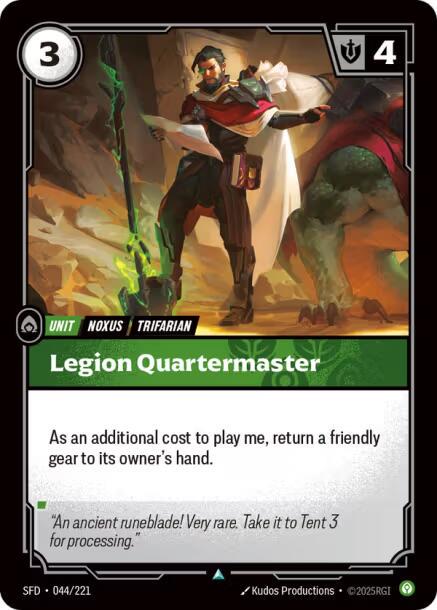 Legion Quartermaster front